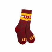USC Trojans RMC First String Striped Crew Socks